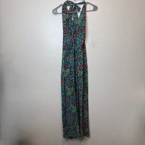 Floral Halter Dress 100% Cotton Made in India Size Small/Medium